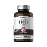 SUPLEMENTO PIPING ROCK MEGA T1000 TRIBULUS MAX 1000MG 200 CÁPSULAS