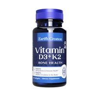 Vitamina D3+K2 Earth's Creation 60 Softgels