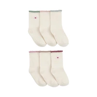 SET MEIAS INFANTIL CARTER'S Q425110 MENINA 6 PÇS