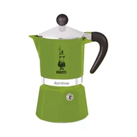 CAFETERA BIALETTI RAINBOW 4971 1 TAZA 60ML VERDE