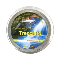 HILO DE PESCA TIBURON TRECCIATO MULTIFILAMENTO 8X 9KG 0.10MM 300M GRAY