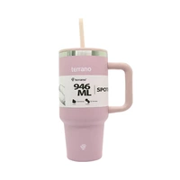 VASO TÉRMICO TERRANO SPOTIE CUP 946ML ROSA