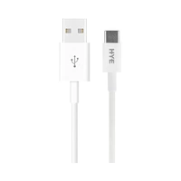 CABLE HYE HYE180UC USB-A A USB-C 1M BLANCO