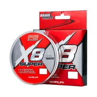 HILO DE PESCA MARURI MULTIFILAMENTO SUPER X8 18KG 0.30MM 300M WHITE