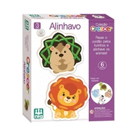 JOGO EDUCATIVO NIG BRINQUEDOS CRESCER ALINHAVO 0457 6 PEÇAS