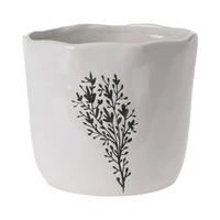 VASO DE CERÂMICA KPM 040293 15 X 13 CM BRANCO SORTIDO