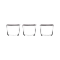 SET DE POTES LAV BODEGA BDG384 240ML GRIS 3 PIEZAS