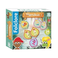 JUEGO DE MEMORIA NIG BRINQUEDOS FOLCLORE 0437 24 PIEZAS