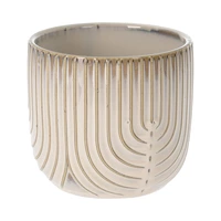 VASO DE CERÂMICA KPM 032752 12 X 11 CM CREME 