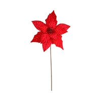 FLOR NAVIDEÑA SANTINI 140-4100650 31 CM ROJO