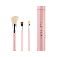 SET DE BROCHAS SIGMA ESSENTIAL TRIO BRUSH PINK 4 PIEZAS