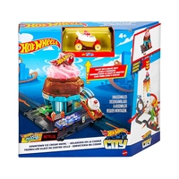 PISTA DE JUEGO MATTEL HOT WHEELS CITY DOWNTOWN ICE CREAM SWIRL HTN77