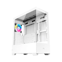 GABINETE MTEK MCG-AIRO1 VIDRIO TEMPLADO BLANCO