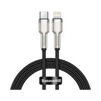 CABO BASEUS CATLJK-A01 USB-C A LIGHTNING 1M PRETO