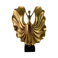 FIGURA DECORATIVA DE BAILARINA CONCEPTS 437-4911430 26 CM DORADO