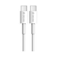 CABLE DEVIA F05 USB-C A USB-C 1M BLANCO