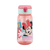 GARRAFA COM CANUDO STOR 74442 MINNIE MOUSE ROSA 510ML