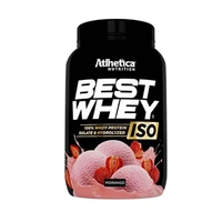 PROTEÍNA ISOLADA ATLHETICA BEST WHEY MORANGO 900GR