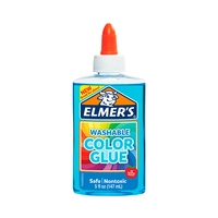 COLA LÍQUIDA ELMER'S WASHABLE COLOR GLUE 2086224 AZUL TRANSPARENTE 147ML