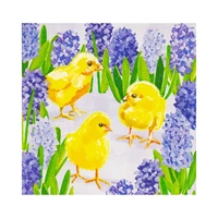 SERVILLETAS DE PAPEL PPD CHICKS IN HYACINTH 1333964 33 X 33 CM 20 UNIDADES