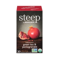 TÉ VERDE BIGELOW STEEP ORGANIC POMEGRANATE 20 UNIDADES