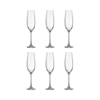 SET DE COPAS PARA CHAMPÁN BOHEMIA VERONA 260ML 6 PIEZAS