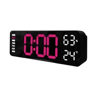 RELOJ DIGITAL SATELLITE AC-T6864 LED ROSA