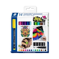 MARCADOR STAEDTLER LUMOCOLOR PERMANENT ART 317 C14 14 UNIDADES