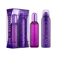 KIT PERFUME COLOUR ME PURPLE EDP 100ML + BODY