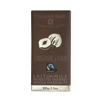 CHOCOLATE STELLA ORGANIC MILK HAZELNUT 100GR