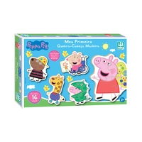 KIT DE QUEBRA-CABEÇAS NIG BRINQUEDOS PEPPA PIG MEU PRIMEIRO QUEBRA-CABEÇAS 0526 4 UNIDADES