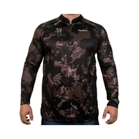 REMERA DE PESCA SUNFLEX SPORT RAGLAN DRY-FIT CAMUFLADO MARRÓN