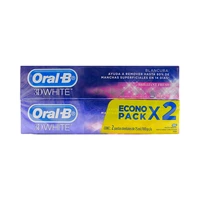 CREMA DENTAL ORAL B 3D WHITE 2 UNIDADES 100GR