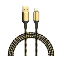 CABLE WIWU GD-100 USB-A A LIGHTNING 2M DORADO - NEGRO