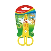 TESOURA DE SEGURANÇA KEYROAD KIDS PRO GIRAFA KR971402 13 CM