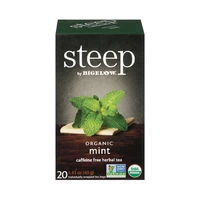 TÉ BIGELOW STEEP ORGANIC MINT 20 UNIDADES