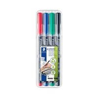 MARCADOR STAEDTLER LUMOCOLOR PERMANENTE 314 WP4 4 UNIDADES