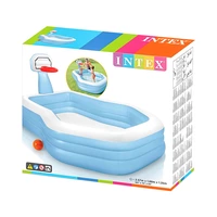 PISCINA INFLABLE INTEX 57183 CON CANASTA DE BASKETBALL 682 L