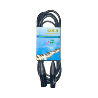 CABLE DE MICRÓFONO GOLD MC-500 XRL A XRL 3M NEGRO