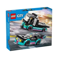 JUGUETE DE CONSTRUCCIÓN LEGO CITY RACE CAR AND CAR CARRIER TRUCK 60406 328 PIEZAS