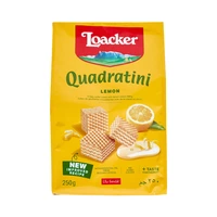 GALLETITA WAFER LOACKER QUADRATINI LEMON 250GR