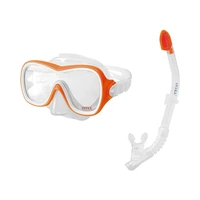 KIT DE BUCEO INTEX 55647 WAVE RIDER TRANSPARENTE/NARANJA