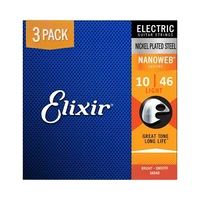 CUERDA GUITARRA ELIXIR EX16542 NANOWEB DE 3 PACK