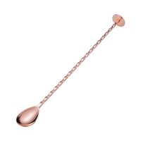 CUCHARA BAILARINA ESPIRAL CON DISCO MDS-34564 26 CM ORO ROSA