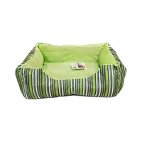 CAMA PARA MASCOTA PAWISE RAYAS VERDES