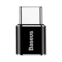 ADAPTADOR BASEUS CAMOTG-01 MICRO USB A USB-C NEGRO