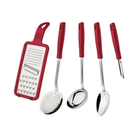 JUEGO DE UTENSILIOS TRAMONTINA EASY 25299/713 ROJO 5 PIEZAS