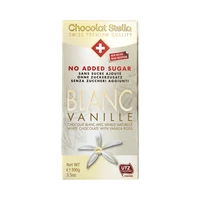 CHOCOLATE BLANCO STELLA VANILLE NO ADDED SUGAR 100GR