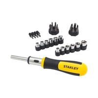 DESTORNILLADOR TIPO RATCHET STANLEY STHT54925-840 JUEGO DE PUNTAS Y DADOS 29 PIEZAS