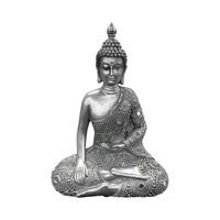 FIGURA DECORATIVA DE BUDA CONCEPTS 437-049068 PLATA